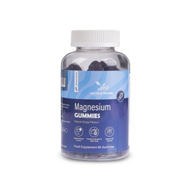 Magnesium Gummies, 90 Vegan Gummies, Magnesium Citrate, Natural Grape Flavour, 2 per Day, 45 Days Supply, Muscle & Energy, for Adults – by Ved