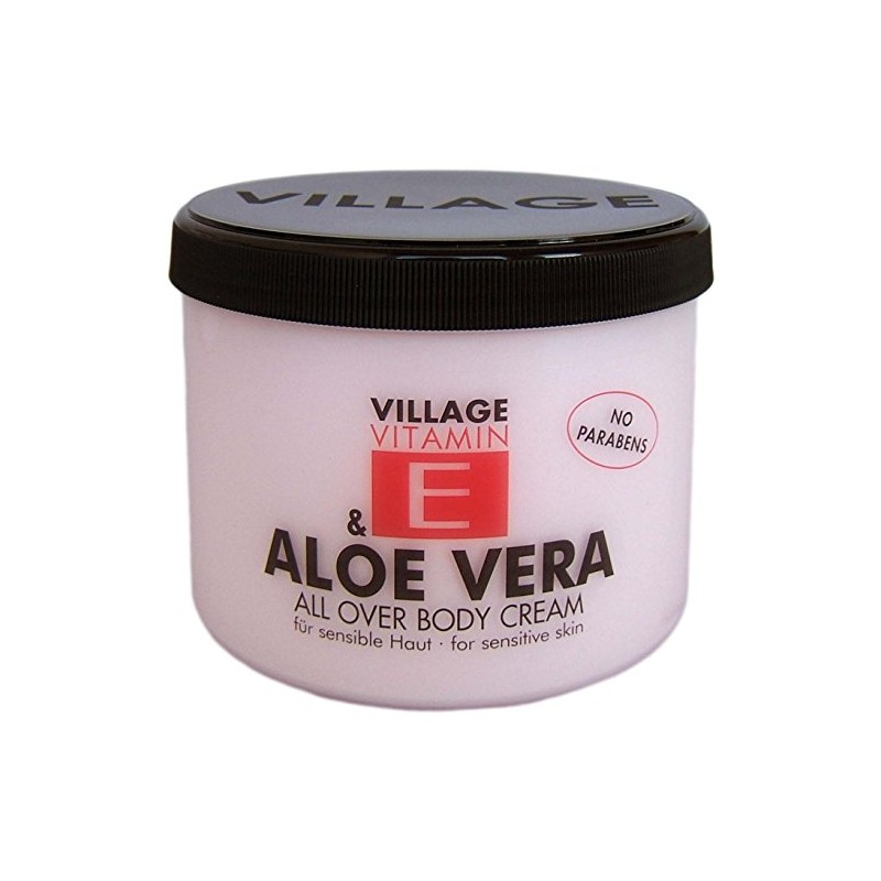 Village 9506-01 Aloe Vera Body Cream with Vitamin E, 500