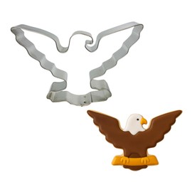 Foose American Eagle Cookie Cutter 4.5 Inch - Made in the USA – Patriotic Cookie Cutter Cookie Mold (Stainless Steel)