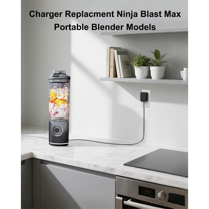 Charger for Ninja Blast Max Portable Blender, Charging Cord Compatible