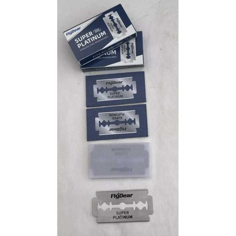 FlyDear Double Edge Stainless Steel Razor Blades - 100 Pack