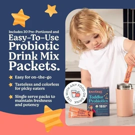 Lovebug Probióticos Niños 12m-4a Estreñimiento 60 Paquetes