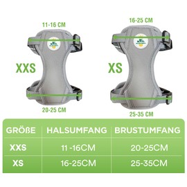 MC-Royal® Premium Cat Harness with Lead, Escape Proof, Adjustable Cat Lead with Harness, Cat Harness, Harness Set, Grey (XXS)