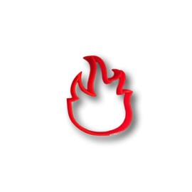 Fire Flame Cookie Cutter (4 Inch)