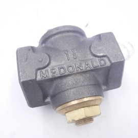 AY McDonald 10685B 1-1/4" BLK GAS Plug Valve L/LW FNPTxFNPT 175# 4812-179