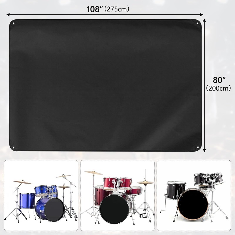 MUTUSHI Drum Dust Cover Protective Cover - Suitable for Most
