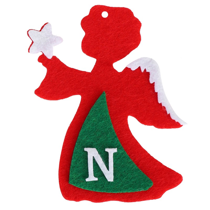30Pcs Christmas Tree Felt Wall Hanging Door Murals Kids Gifts