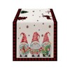 LOZULO Christmas Table Runner Red 40cm Wide 140cm Long Xmas