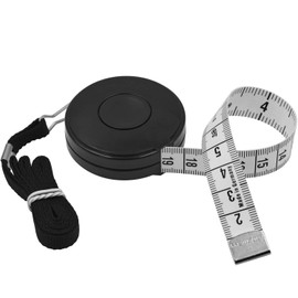 FEELCAT Auto Measure, 150cm/60inch Double-Sided Memory, Tape Measure, Automatic Winding Type, For Surroundings, Tape Measures, For Sewing Measurements, Handicrafts (Black)