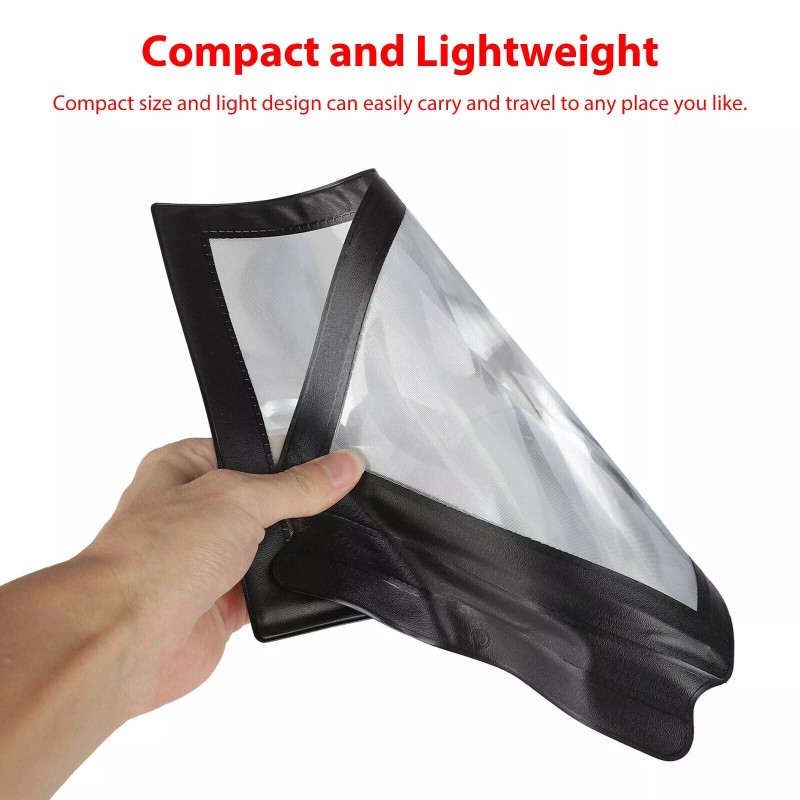 custom-sign US A4 Full Page 3x Magnifier Sheet Book Reading