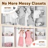 8PCS Baby Closet Dividers for Clothes Double-Sided Baby Closet Organizer