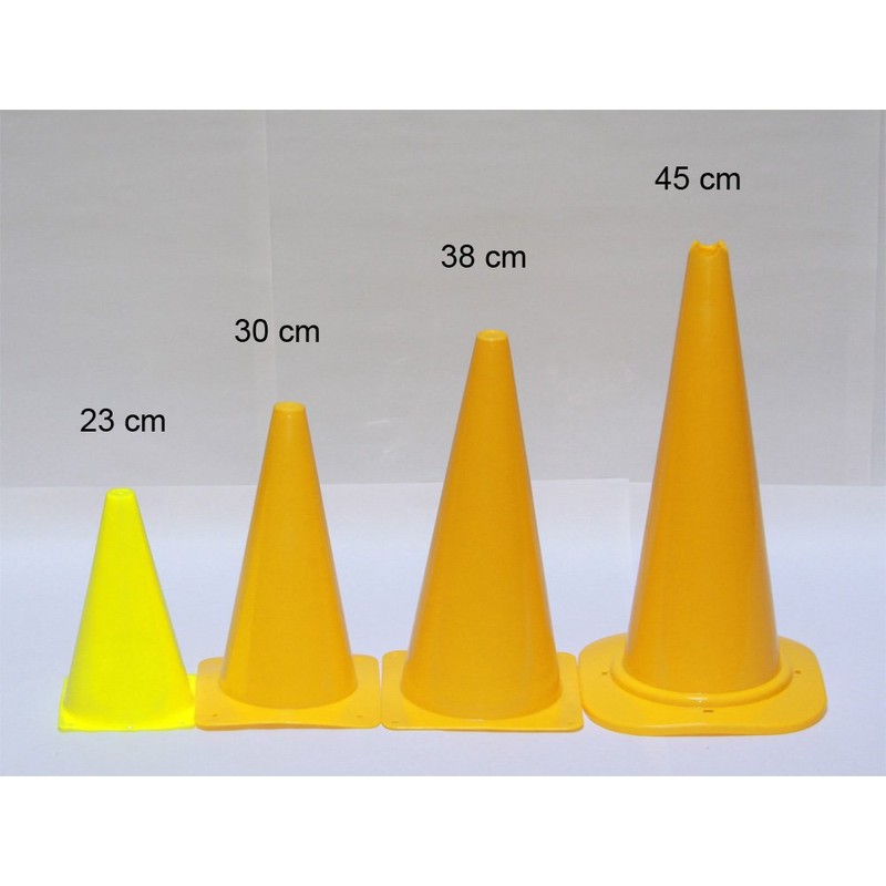 Boje Sport Set of 10 marking cones, 23 cm, colour