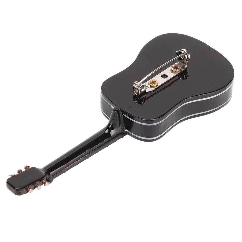 Musical Instrument Lapel Pin Guitar Shaped Miniature Instrument Lapel Brooch