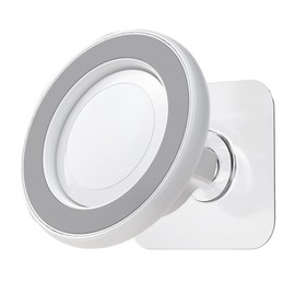 Orsene for MagSafe Wall Mount Magnetic Phone Holder Includes All Smartphone Compatible Rings (Self-Adhesive), 360 Degree Free Rotation, Shower Mirror,Bathroom,Kitchen (White)