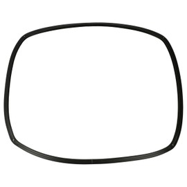 vhbw Door Seal Compatible with Ariston FB 22 AC#, 21.2#, 23.1#, 23 C1#, 51.2#, 52IX#, 51#, 51.1#, 21# - 43 x 32 x 0.8 cm, with Angle Hook, Black