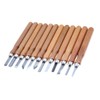 12Pcs Woodcut Knife Set Hand Wood Carving Chisels DIY Woodworking