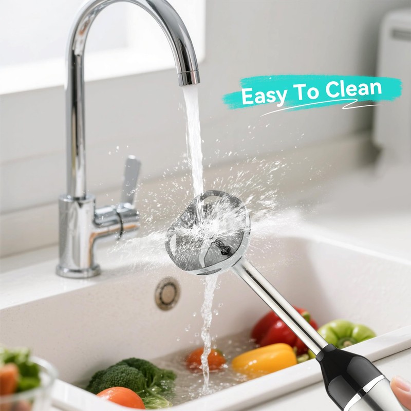 Weavelife 3-in-1 Cordless Hand Blender Set - One-Touch Control &