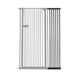 Lumizone Extra Tall Cat Gate Extension Kit 55.12" High Pressure Mounted 2025 New 12.60" Extra Wide 1.37" Gap No Drilling Tall Pet Gate for Dogs (Black, 12.60"/32cm, Extension)