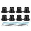 sourcing map 1.28'' Dia Stainless Steel Pole Sockets Flange Rod