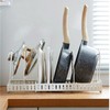 Kitchen Dish Rack, Retractable Dish and Pans and Pots Lid