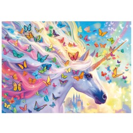 Educa - 500 Piece Jigsaw Puzzle for Adults | Rainbow Unicorn. Includes Fix Puzzle Glue. Dimensions: 48 x 34 cm. Ages 11 and up (20254)