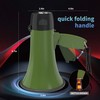 Flydot Megaphone with Speaker Microphone Siren and 240-Second Bulhorn Recording