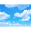 RUINI Blue Sky White Clouds Scene Photo Background Sunshine Sky