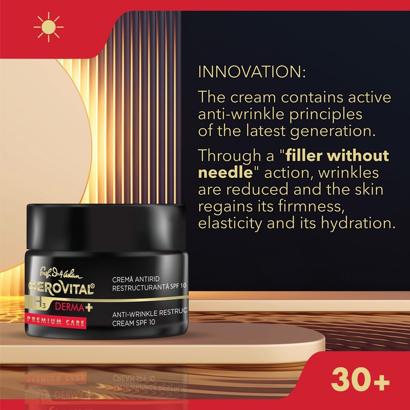 Restructuring Anti-Wrinkle Face Cream SPF 10, Reduces Wrinkles, Restores Skin