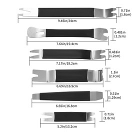 6 Pcs Car Trim Removal Tool Kit, Auto Trim Removal Tool Kit Set, Car Trim Removal Tools, Car Door Trim Panel Tools for Car Radio Audio Video Dashboard Car Auto Door Clip Panel Trim Removal Tool Kit