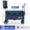 Overmont Ultra-Compact Collapsible Wagon Cart - 200L Portable Folding Wagon
