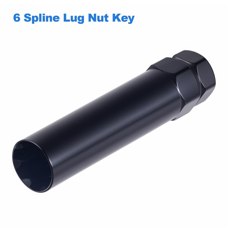 6 Spline Lug Nut Socket Key Wheel Lock Key Aftermarket