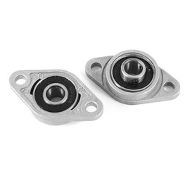 DollaTek 2 Pcs KFL08 8mm Zinc-Aluminum Alloy Flange Pillow Block Bearing