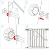 Baby Gate Wall Protector Set,4 Packs Stair Gate Extension Wall