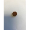 L A 110 Hexagon Cabinet Door Bumpers (BROWN)