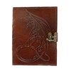 Jaald 18 cm Dragon Leather Journal Blank Grimoire Leather Diary