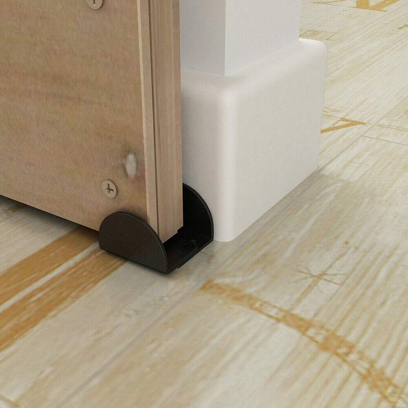 JUBEST Sliding Barn Door Floor Guide, Floor Mounted Sliding Door