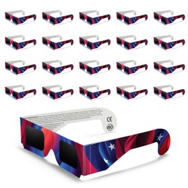 Medical king Solar Eclipse Glasses (20 pack) 2024 CE and ISO Certified Safe Shades for Direct Sun Viewing approvd 2024
