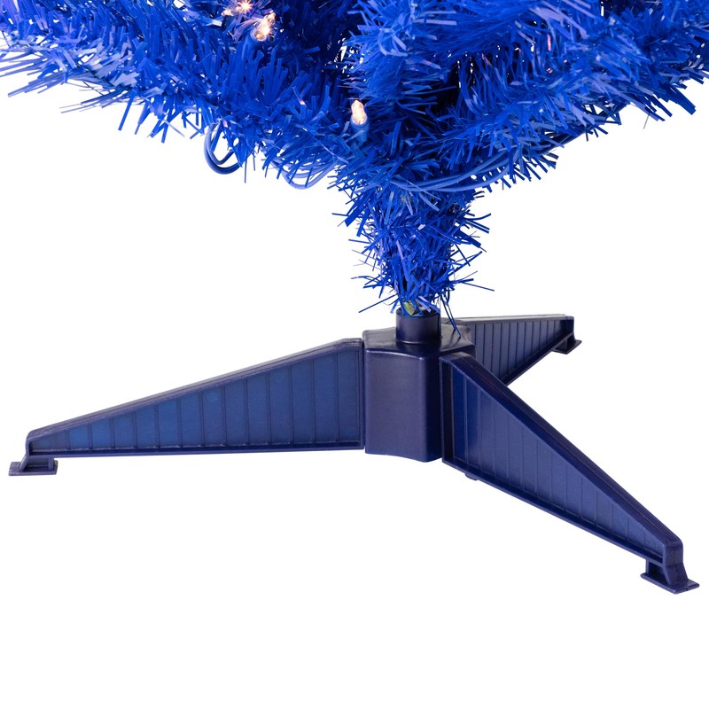 Pre-Lit Medium Artificial Pine Christmas Tree - 4' - Royal