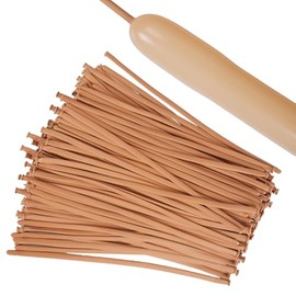 100Pcs Animals Twisting Balloons 260 Balloons Long Balloons Long Latex Balloons Garland for Birthday Wedding Party Decorations Supplies (Retro Apricot)