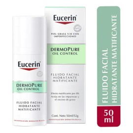 Fluido Facial Matificante Eucerin Dermopurifyer Piel Grasa o con imperfecciones 50ml