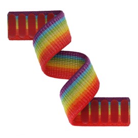 LDFAS Fenix 7X/6X/5X Plus Band, 26mm Ultra Easy Fit Nylon Straps Compatible for Garmin Fenix 7X/6X Pro/5X Plus/Tactix 7 Delta/Enduro 2 Bnads,Rainbow