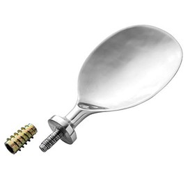 Ice Cream Paddle Turning Kit - Corrosion Resistant Stainless Steel Ice Cream Spade - Ice Cream Accessories w/ 5/16-18 Threaded Insert - Kitchen Tools for Serving Ice Cream, Smoothing Icing, & More