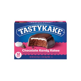 Tastykake Chocolate Kandy Kakes, 12 Count - Chocolate Cakes with Creme Filling (Pack of 2)