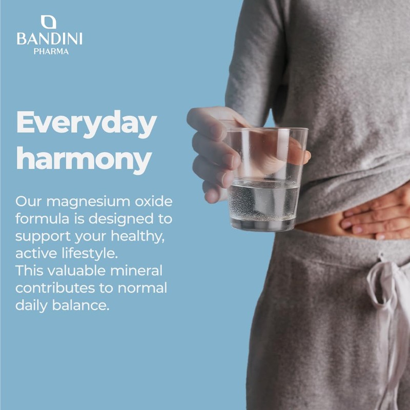 Bandini® Magnesium Oxide 400 Capsules (+1 Year), 664 mg (Including