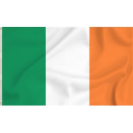Storm&Lighthouse Ireland Flag Irish Flags 5ft x 3ft with Eyelets Éire St Patricks Day Accessories EU Flag