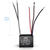 YukiHalu Ceiling Fan Capacitor CBB61 4.5uf + 6uf + 5uf