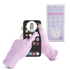 HandLove Guantes 100% algodón de alta calidad, guantes hidratantes para manos secas, para dormir durante la noche y eccema, aptos para pantallas tácti