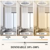 Ceiling Fans with Lights and Remote Fandelier - 20'' Flush