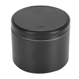 Mini Car Ashtray Multifunctional Anti Soot Flying Detachable Auto Ashtray with Press Lid for Cupholder Black