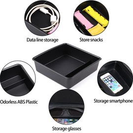 YUECHI For Toyota FJ Cruiser 2007-2021 car center console side outlet storage bag trunk storage box (Central control armrest box storage box)